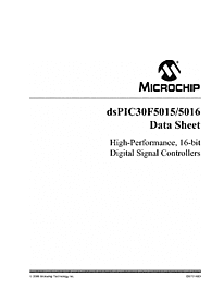 DataSheet dsPIC30F5016 pdf